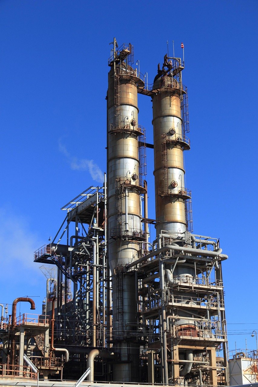 spain, nature, industry, equipment, plant, production, blue industry
